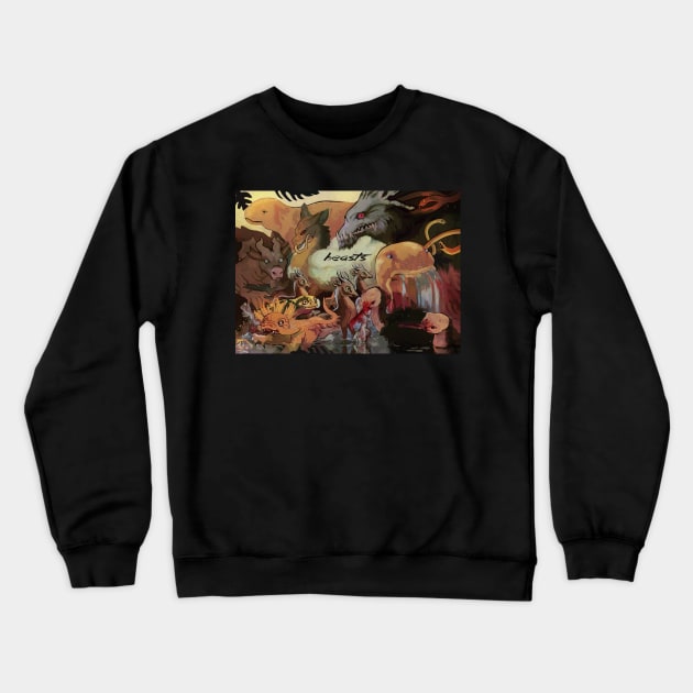 Bestiary illustration Crewneck Sweatshirt by KO-of-the-self